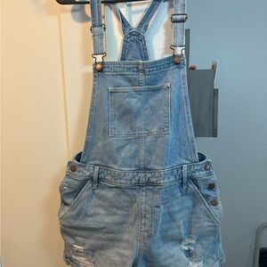 Hollister Mom Short Overalls